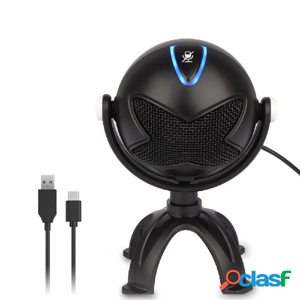 DLDZ ME7 Condensatore a forma di sfera aliena Microfono USB