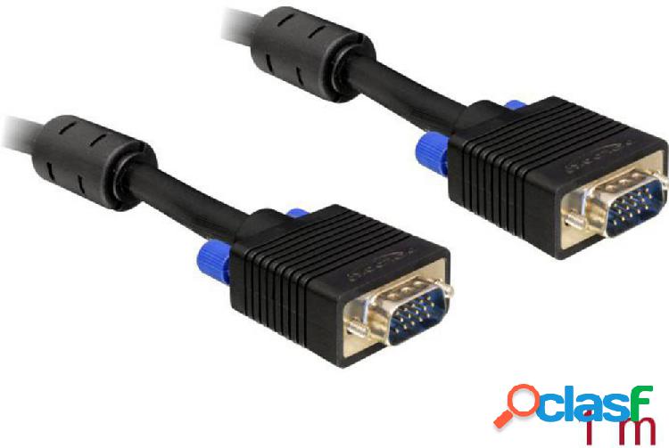 Delock VGA Cavo Spina VGA 15pin, Spina VGA 15pin 1.00 m