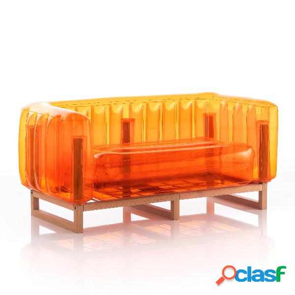 Divano EKO gonfiabile con telaio in legno e TPU Crystal