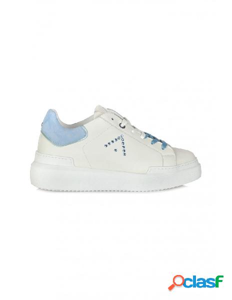 Ed Parrish - Sneakers - 390395 - Bianco/Azzurro