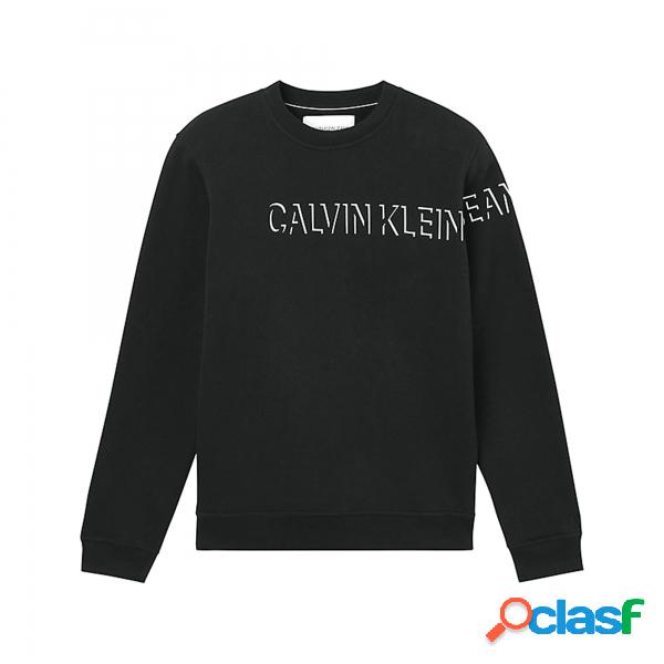 Felpa girocollo con logo Shadow di Calvin Klein Calvin Klein