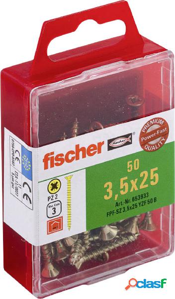 Fischer 653933 Viti testa svasata 3.5 mm 25 mm A croce
