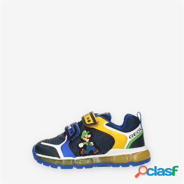 Geox Android Sneakers da bimbo blu e gialle