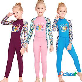 Girls Rash Guard Dive Skin Suit Swimsuit Stretchy UV Sun