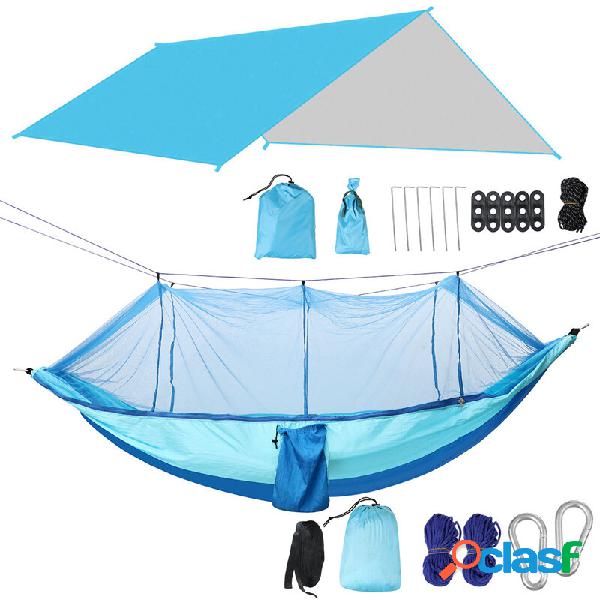 IPRee® 1-2 Persone campeggio Amaca + Rete per zanzariera +