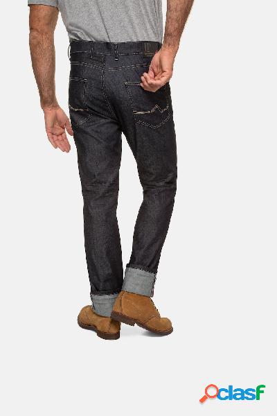 Jeans dal taglio dritto in raw denim, fino alla tg. 70/35,