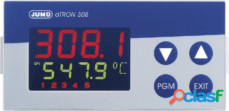 Jumo dTRON 308 (quer) PID Termostato Pt100, Pt500, Pt1000,