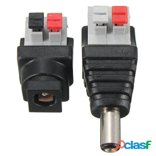 LUSTREON Connettori maschio e femmina DC 5,5 * 2,1 mm Cavo