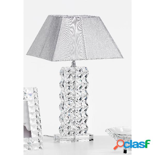 Lampada da tavolo in cristallo DIAMANTE diametro H64 cm con