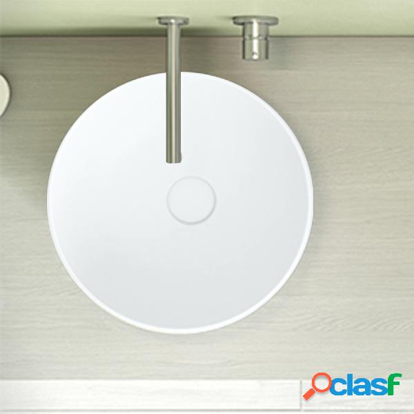 Lavabo da appoggio bianco opaco Ceramica Globo T-Edge Ø 45