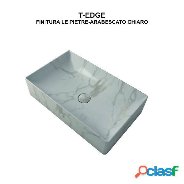 Lavabo d'appoggio arabescato chiaro Ceramica Globo Le Pietre