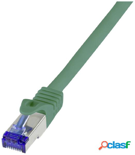 LogiLink C6A035S RJ45 CAT 6A S/FTP 1 m Verde 1 pz.