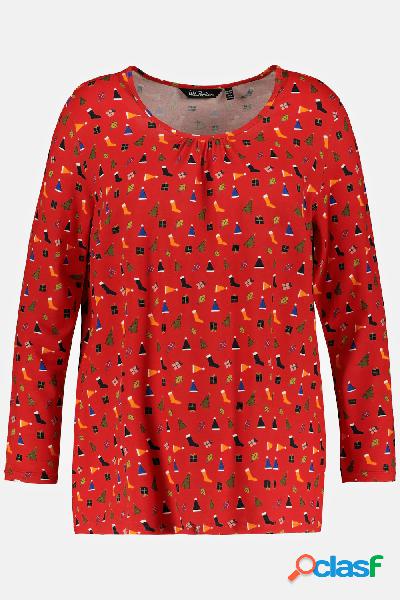 Maglia, maniche lunghe, Donna, Rosso, Taglia: 48/50,