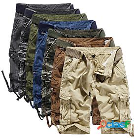 Mens Hiking Cargo Shorts Hiking Shorts Military Camo Summer