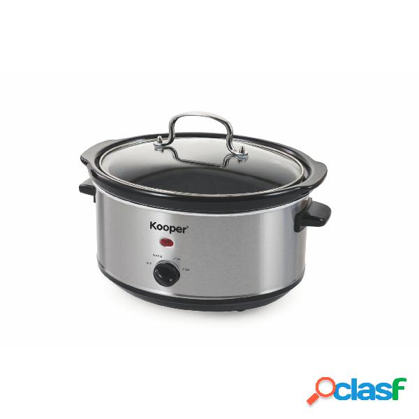 PENTOLA ELETTRICA SLOW COOKER 3.5LT 200W ACCIAIO in Acciaio