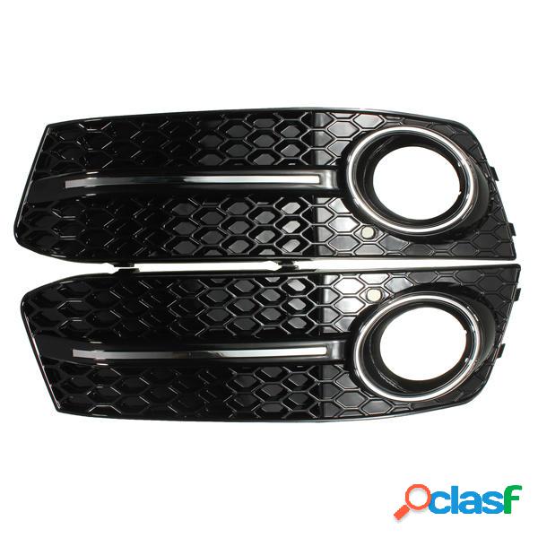 Pair lucido nebbia nero griglie di copertura leggera Audi A4