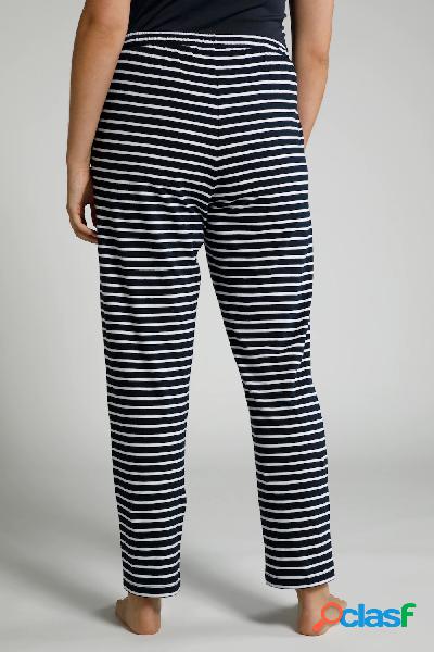 Pantaloni del pigiama di cotone biologico a righe con