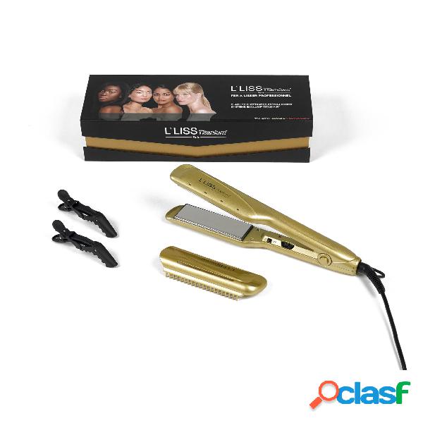 Piastra per Capelli TITANIUM DORATO in nano ceramica per