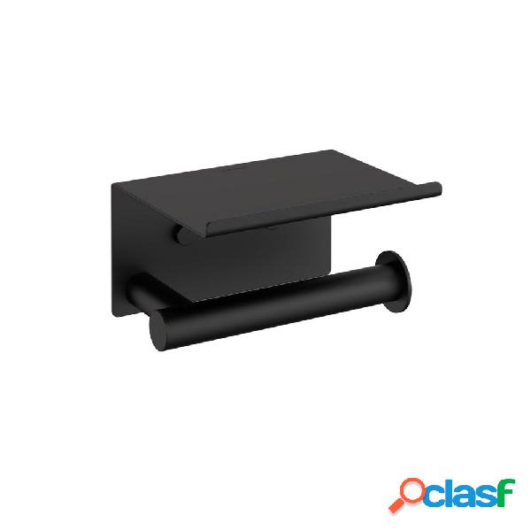 Porta rotolo sospeso con supporto per cellulare in ottone