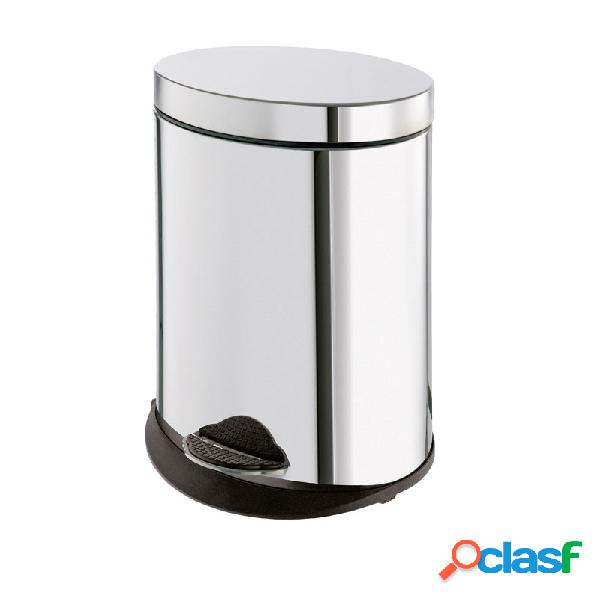 Portarifiuti ovale Gedy 5 lt. in acciaio inox cm