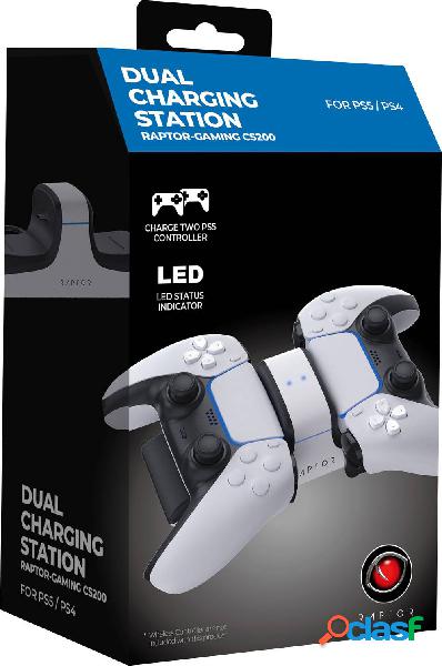Raptor Gaming CS200 Caricatore controller PS5