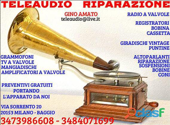 Riparazione radio d'epoca Grammofoni Amplificatori