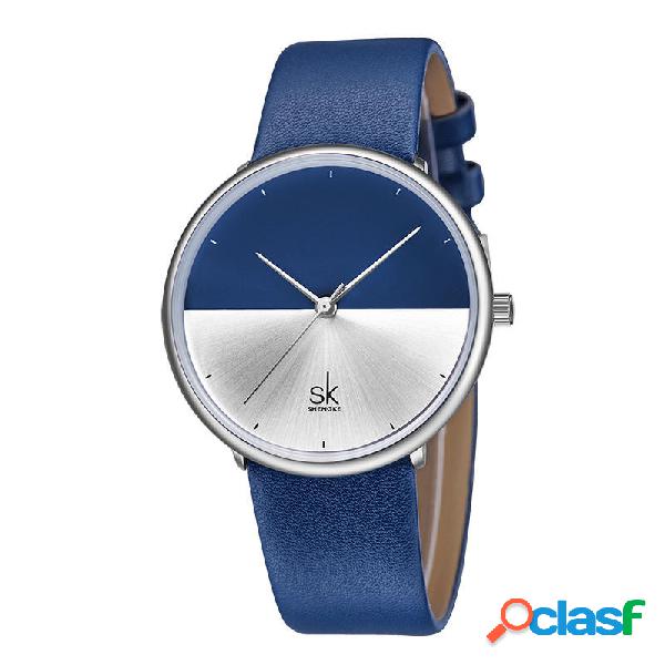 SHENGKE SK K9016 Orologio da uomo al quarzo con cinturino in