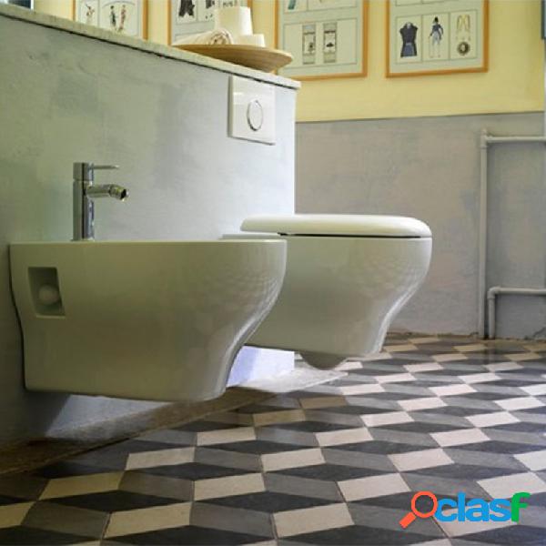 Sanitari Sospesi Ceramica Globo Grace WC + BIDET + SEDILE