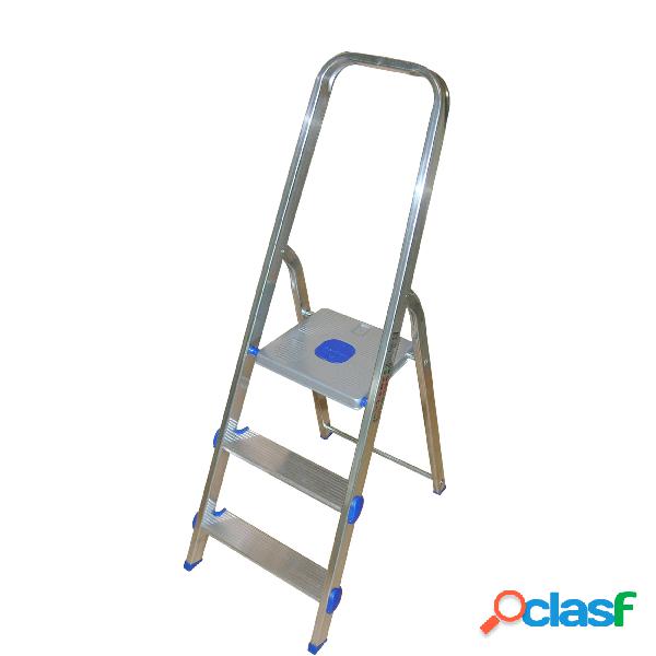 Scaletta in alluminio 3 Scalini, Portata max 150 kg peso 3,2