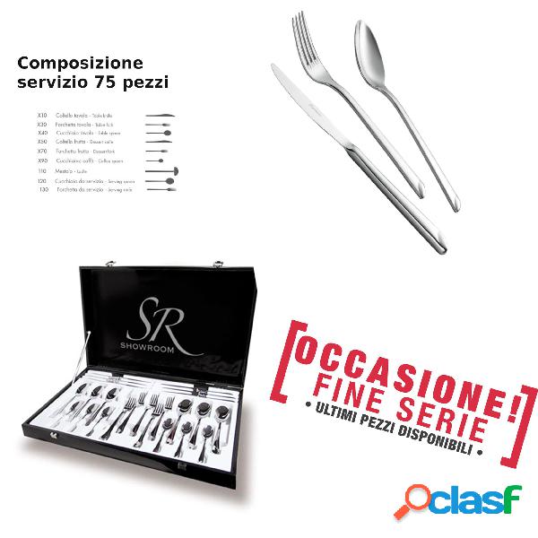 Servizio posate da 75 pezzi in Astuccio coltello manico