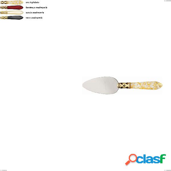 Set da 6 Coltello Formaggio grana Aladdin ghiera oro