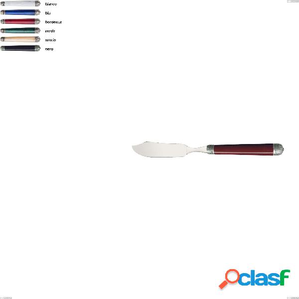 Set da 6 Coltello da pesce Dorico bugatti ghiera brunita,