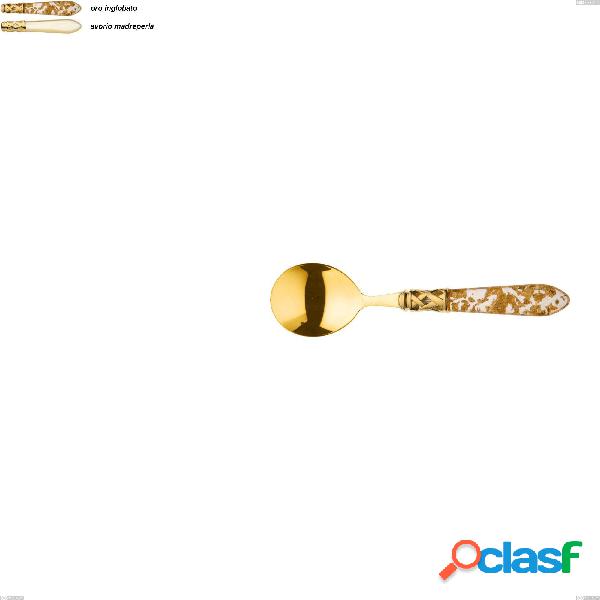 Set da 6 Cucchiaio da brodo Aladdin tutto oro bugatti,