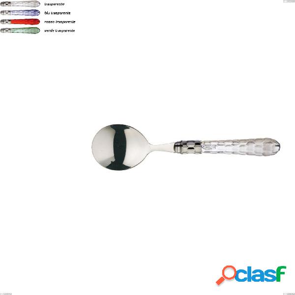 Set da 6 Cucchiaio da brodo Cristallo ghiera cromata