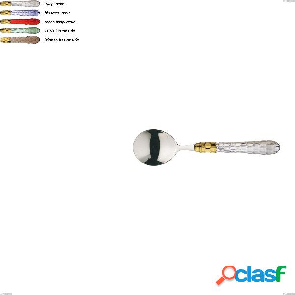 Set da 6 Cucchiaio da brodo Cristallo ghiera oro bugatti,