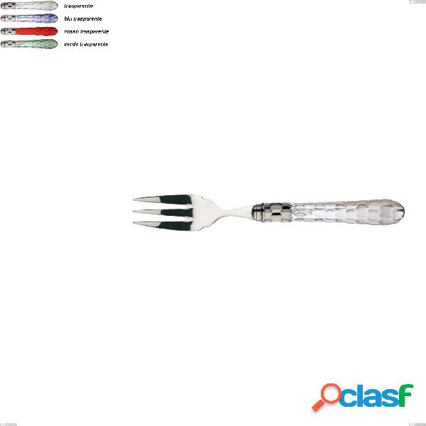 Set da 6 Forchetta da pesce Cristallo ghiera cromata