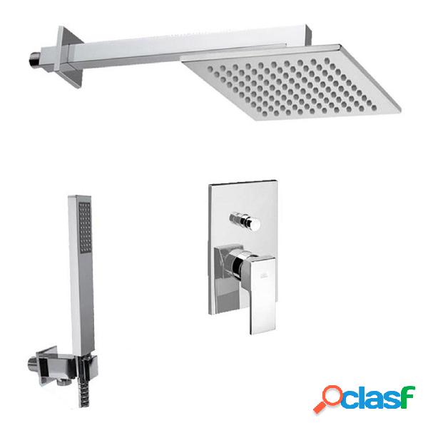Set doccia Paffoni Level con miscelatore incasso con
