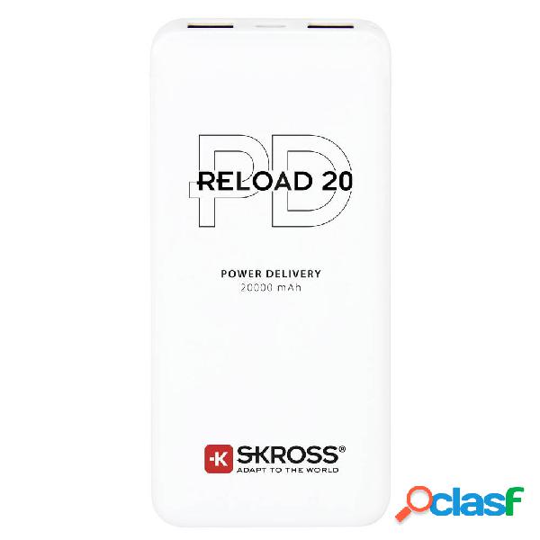 Skross Reload 20 PD Power bank 20000 mAh Li-Ion Bianco