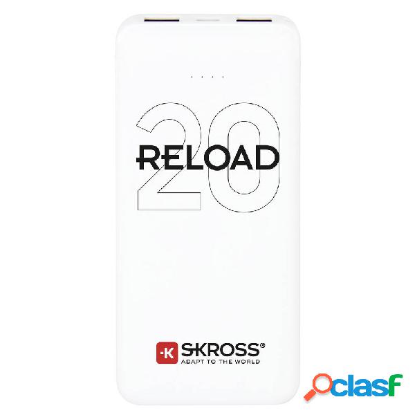 Skross Reload 20 Power bank 20000 mAh Li-Ion Bianco