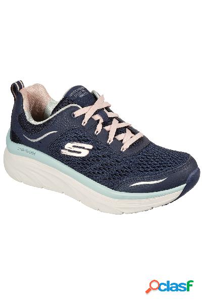 Sneakers Skechers con mesh 3D, memory foam e larghezza