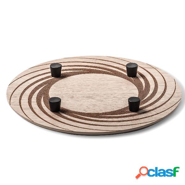 Sottopentola in Legno con piedini diametro cm 18 con