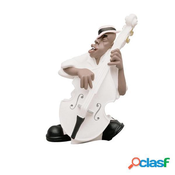 Statuina Musicale CONTRABBASSO JAZZ BAND h14 cm -peso 530 gr