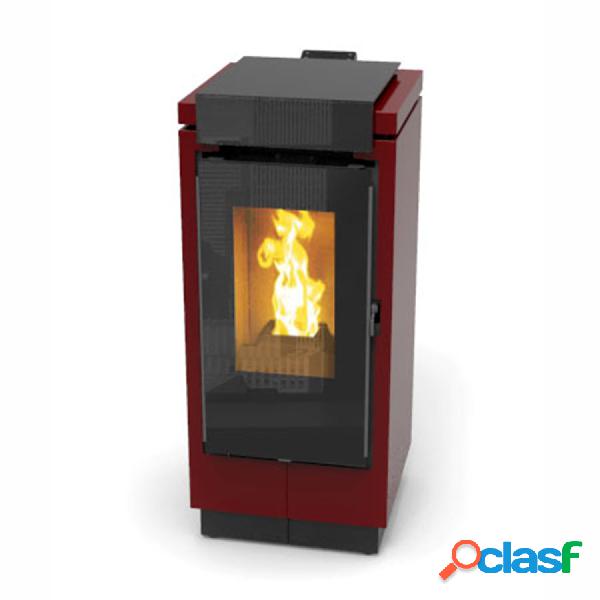 Stufa a pellet bordeaux Thermorossi Mon Amour da 7,7 kW