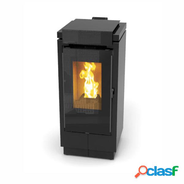 Stufa a pellet nera Thermorossi Mon Amour da 7,7 kW classe