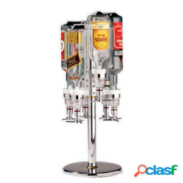 Supporto Rotante Banco 6 Bottiglie Cromato, peso 6,37 kg