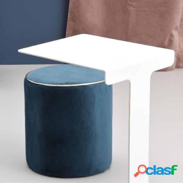 Tavolinetto moderno in alluminio TEO 35x40xh55 cm colore