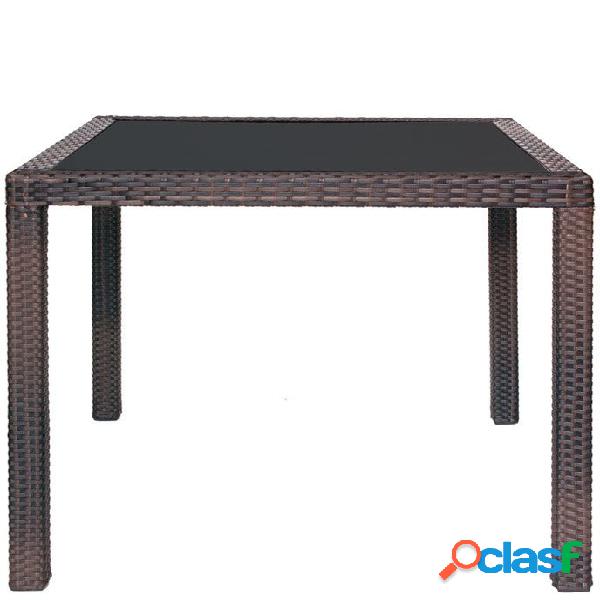 Tavolo da esterno in alluminio rivestito in polietilene L 80