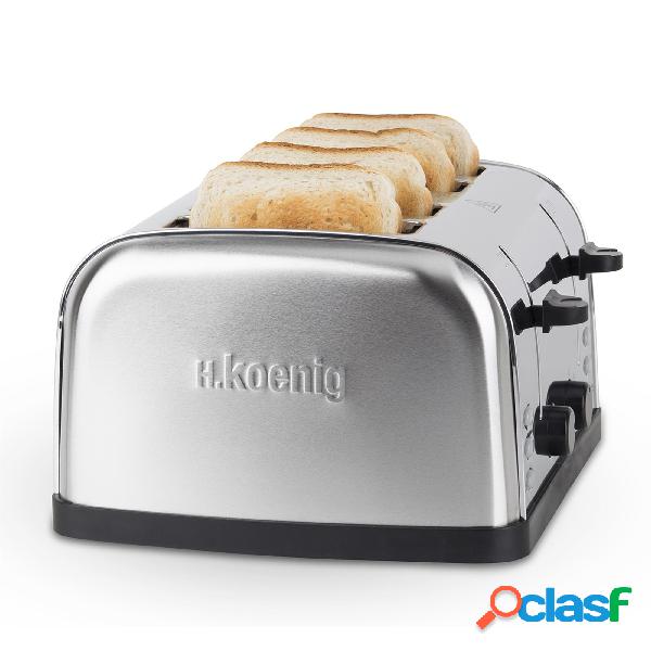 Tostapane a 4 Pinze KOENIG Toast inox ideale per sandwiches