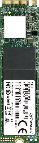 Transcend 110S 1 TB SSD interno NVMe/PCIe M.2 M.2 NVMe PCIe