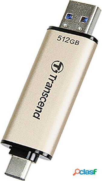 Transcend JetFlash 930C Chiavetta USB 512 GB Oro